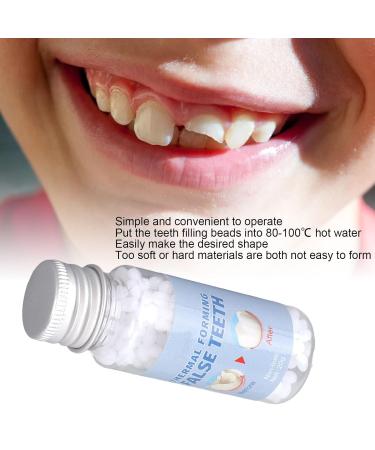 Tooth Repair Kit - Temporary Thermal Filling Beads for Broken & Missing Teeth - 20g White | Fast International Shipping - Buy Online on GoSupps.com