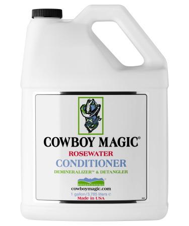 Cowboy Magic Rosewater Conditioner Gallon Rosewater Herbal Blend Leaves Hair Smooth and Silky 128 Fl Oz (Pack of 1)