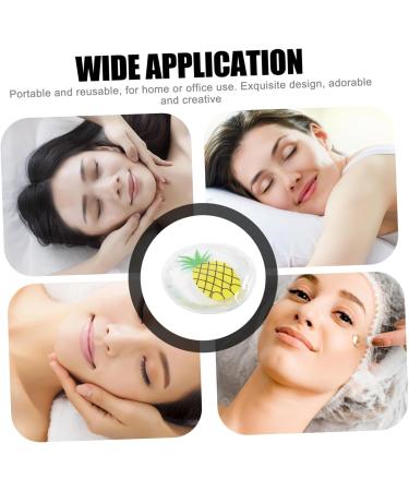 HOMSFOU 1 Pair Ice Eye Patch Eye Mask Pineapple Cool under Eye Sleeping Eye Pad Reusable Eye Patches Cold Compress Eye Cold Patches Cool Eye Pad Cold Eye Pads Facial Mask Summer PVC - Buy Online on GoSupps.com