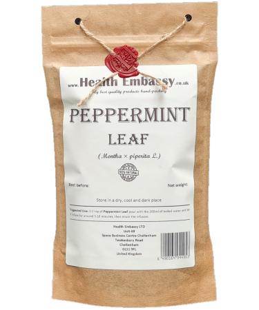 Health Embassy Peppermint Leaf Tea | Mentha piperita L | Feuille de Menthe Poivr e Tisane | Loose Herbal Tea (50g)