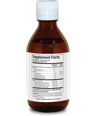 Biotics Research Biomega 3 Liquid Highly Concentrated Omega 3 Fish Oil Liquid Sustainably Sourced Traceable Pure 2490 mg of EPA DHA Omega 3 Fatty Acids per TSP 1040 mg DHA 7 Fl Ounces 200ml 40 SVG - Buy Online on GoSupps.com