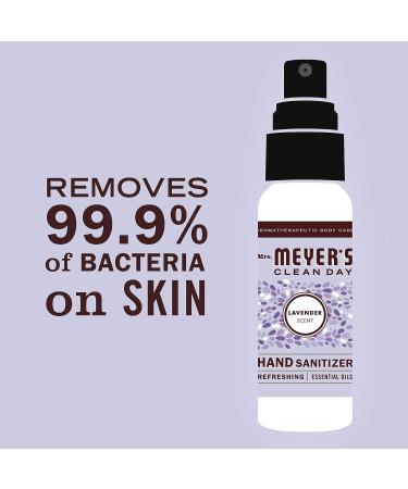 Mrs. Meyer's Antibacterial Hand Sanitizer Spray - Travel Size - Lavender - 2 oz | Removes 99.9% of Bacteria - Buy Online on GoSupps.com