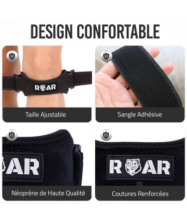 Roar Pack of 2 Knee Pads Knee Strap Knee Tendonitis Epitact Knee Pads Knee Pads Knee Support Knee Support for Sports ( - Buy Online on GoSupps.com