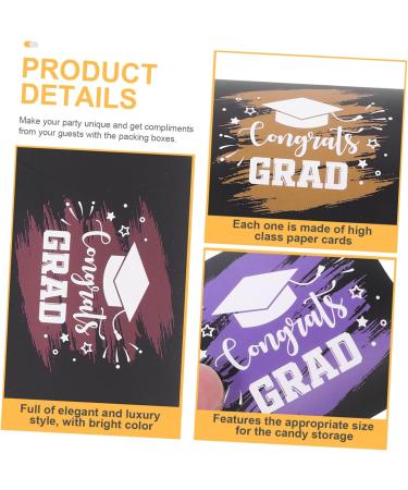 CAXUSD 40pcs Boxes Graduation Candy Box Gift Boxes Multi-function Candy Container Candy Case Decorative Candy Container Candy Supply Biscuit Case Paper Multifunction Graduation Season - Buy Online on GoSupps.com