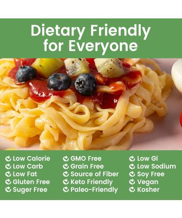 Hethstia Konjac Oat Fiber Keto Fettuccine Shirataki Noodle 9-Pack - Gluten Free, Low Calorie, Low Carb Pasta - Vegan, Sugar Free, Paleo-Friendly Option - Buy Online on GoSupps.com