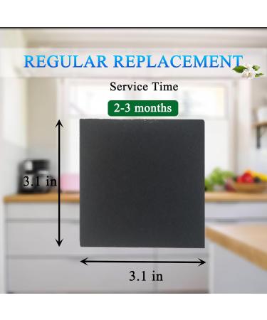 Purifylogix Odor-Absorbing Filter Refill Packs for Simpli-Magic Trash Can | Activated Carbon Deodorizers | Compatible with Built-In Odor Filter (Square 6 Pack) - Buy Online on GoSupps.com
