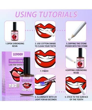 DIY Tooth Gemstone Kit - Create Stunning Tooth Jewelry with Glue & 5 Dental Drills - Buy Online on GoSupps.com