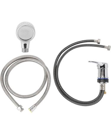 Shampoo Bowl Faucet Shampoo Bed Faucet Kit Shampoo Bowl Faucet Sprayer Kit for Salon Shampoo Bed Washing Hair Backwash Unit 70cm Pipe 120cm Soft with Hot Cold Water Valve - Buy Online on GoSupps.com