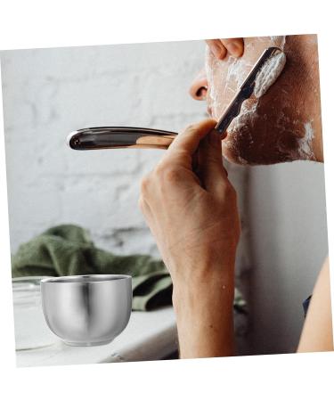Frcolor 3PC Stainless Steel Double-Walled Shaving Bowl Set - Comfortable Foam & Cream Shaving Accessories for Men - 8.2x5.8cm - Buy Online on GoSupps.com