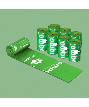 eCompostable Dog Poo Bags Biodegradable Poop Bags For Dogs Unscented Doggy Waste Bag 23x33cm Leak Proof Dog Cat litter Bags Green- Dog Poop Bags 8 Rolls - 120 Count - Buy Online on GoSupps.com