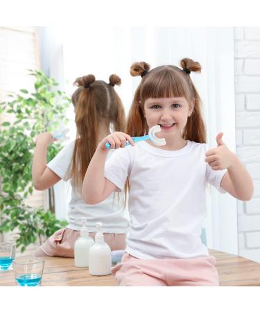 4Pack Kids Toothbrush Food Grade Soft Silicone Brush Head 360 degree Oral Teeth Cleaning Full Mouth Toothbrush Design for Toddlers and Children - Buy Online on GoSupps.com