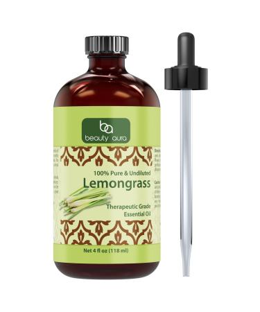 Lemongrass Essential Oil | 4 Oz (118 ML) | 100% Pure & Undiluted