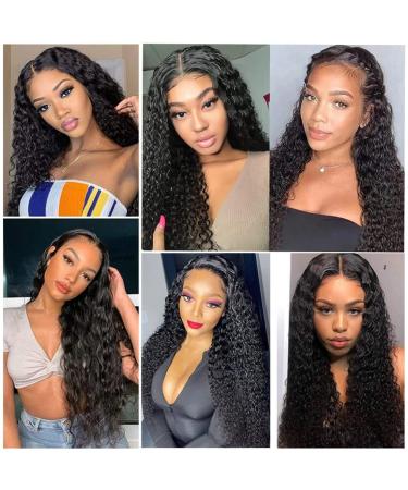 Menalue Brazilian Virgin Water Wave Curly Hair Bundles 16 18 20 Inch - 3 Bundles 100% Unprocessed Wet & Wavy Remy Hair in Natural Black Color - Buy Online on GoSupps.com