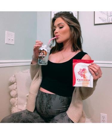 Sparkling Mama Morning Sickness Relief 16 Count Two-Flavor Pack | USA Made Fizzy Anti-Nausea Drink Mix with Vitamin B6 & Magnesium - Buy Online on GoSupps.com