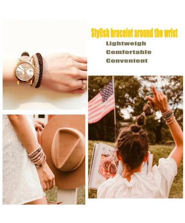 Buy Axen 8pcs Elastic Hair Ties for Women & Girls | Soft Cotton Woven Ponytail Holders for Thick & Curly Hair | 5 Mixed Colors - Buy Online on GoSupps.com