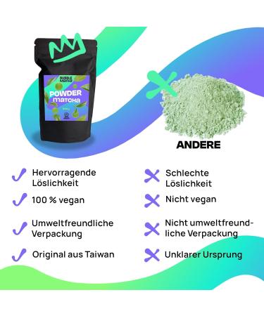 Buy High-Quality Matcha Bubble Tea Powder | 500g Milk Tea Mix for Strong Flavor | Ideal for Smooth Bubble Tea - Buy Online on GoSupps.com