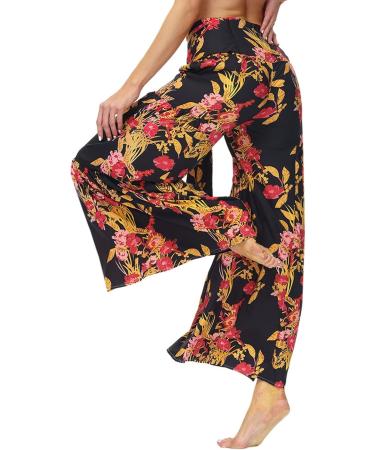 HAIBING Wide Leg Pants Soft and Patterned Wide Legs Elegant and Stylish Pants for Women. (S) - Buy Online on GoSupps.com