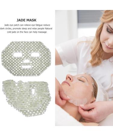 jojofuny Masque Visage Jade Naturel Rafra chissant pour Spa Apaisant les Poches et Irritations Nettoie Facilement - Buy Online on GoSupps.com