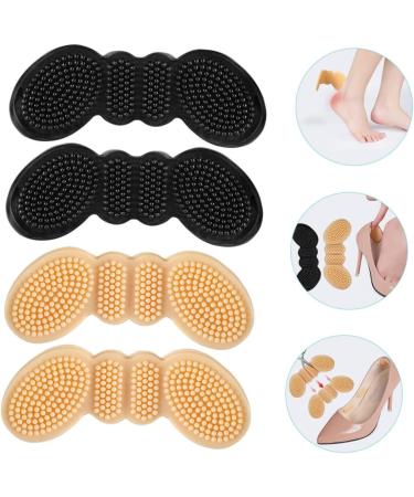 Beaupretty 4 Pairs Butterfly Heel Grips Durable Adhesive Heel Pads & Cushion Inserts for Women Silicone Heel Protectors (10x4CM - Buy Online on GoSupps.com