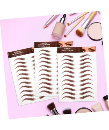 WOONEKY 5 Sheets Eyebrow Stickers Simulation Eyebrow Authentic Eyebrow Fake Eyebrows Eyebrow Waterproof - Buy Online on GoSupps.com