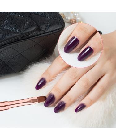 2pcs Nail Art Clean Up Brushes - Rose Gold Metal Rhinestone Handle - DIY Design & Polish Mistake Cleaning - Nail Cleaning Brush - Buy Online on GoSupps.com
