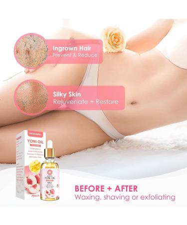 2 Pack Organic Yoni Oil for Women - pH Balance Feminine Deodorant & Vaginal Moisturizer - All Natural with Peach Essential Oil (1 fl oz each - Buy Online on GoSupps.com