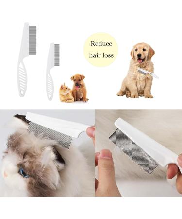 CZFDCK 2 Pcs Flea Comb For Cats Flea Comb Flea Comb For Dogs Dog Flea Comb Cat Flea Comb Dog Hair Comb Grooming Tool For Removing Tear Stains Fleas Dandruff Lice - Buy Online on GoSupps.com