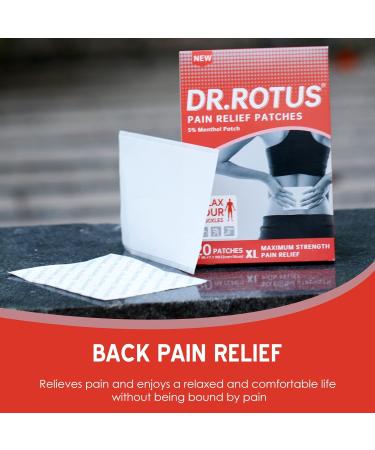 Dr. Rotus Pain Relief Patches (20 Count) - Extra Large Patch for Muscle Aches and Joint Pain - Buy Online on GoSupps.com