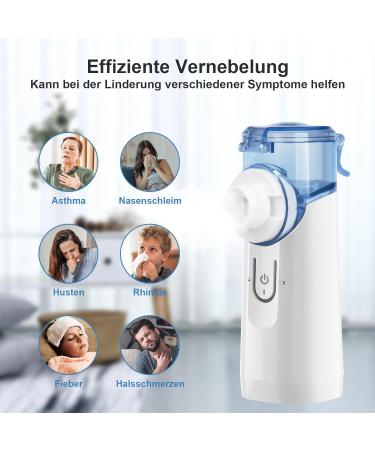 Cinlinso Inhalation Device for Kids & Adults - Rechargeable Adjustable Spray Self-Cleaning Inhaler - Perfect for Home & Travel - White - Buy Online on GoSupps.com