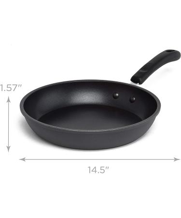 Ecolution Symphony 9.5-Inch Nonstick Pan with Cool-Touch Silicone Handles - Dishwasher Safe, Grey - Buy Online on GoSupps.com