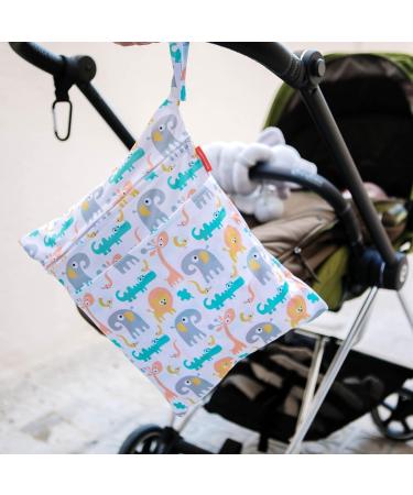 Homybaby Waterproof Wetbag x2 - Perfect for Kindergarten & Diaper Storage | Durable Laundry Bags for Kids - Buy Online on GoSupps.com