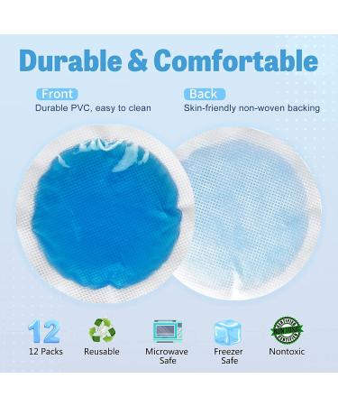 Tutmyrea 12 Pack Reusable Ice Packs for Injuries and Pain Relief - Cold Compress for Kids and Adults - Ideal for Eyes, Wisdom Teeth, Face, and Small Wounds - Buy Online on GoSupps.com