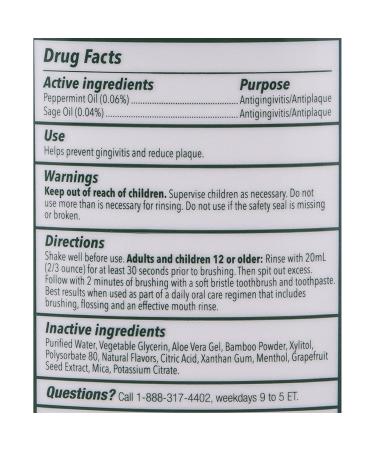 Natural Dentist Pre-Brush Whitening Rinse - Clean Mint 16.9 oz - Brighten Teeth Naturally - Buy Online on GoSupps.com