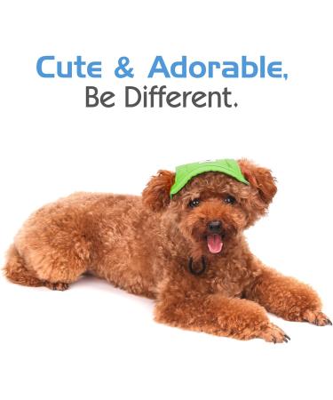 Pawaboo Bright Green Adjustable Dog Baseball Cap | Sun Protection Hat with Ear Holes for Puppies - Buy Online on GoSupps.com