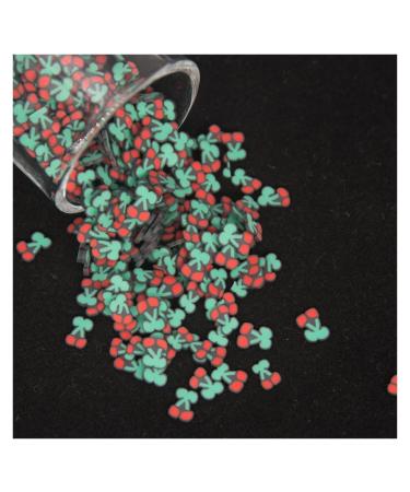 NIANTU1125 Halloween Cat Cherry Gingerbread Man Christmas Man Shape Polymer Clay Slices Colorful Sprinkles for Slimes Filling Gift (Color : 1. Small 30g)