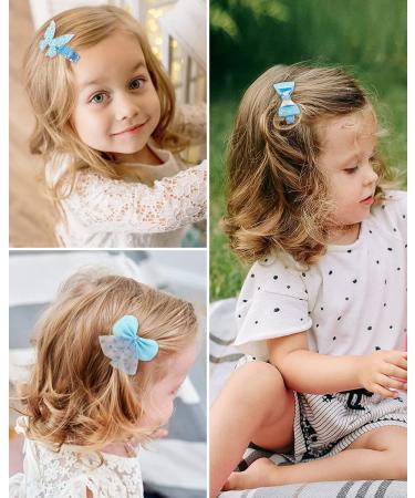 Gootty Frozen Princess Hair Clips 10 PCS - Girls Hair Bows for Theme Park Party - Buy Online on GoSupps.com