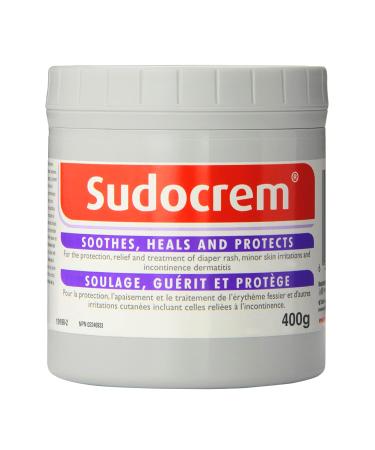 Sudocrem - Diaper Rash Cream for Baby Soothes Heals and Protects Relief and Treatment of Diaper Rash Zinc Oxide Cream - 400g 400g (Pack of 1)