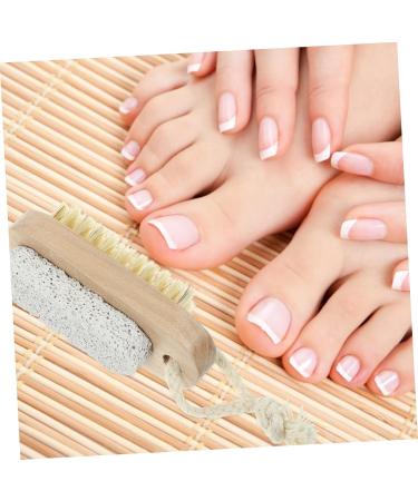 FOMIYES 2 Pi ces Brosse Double Face Avec Pierre Ongles Pour Bain Quotidien Portable - Buy Online on GoSupps.com