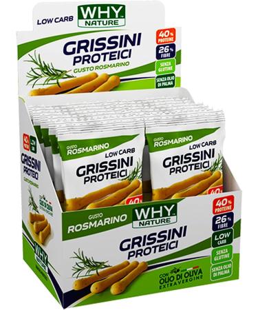 WHY NATURE ProteinGrissini Low Carb Tomato flavour glutenfree 30 g - Buy Online on GoSupps.com