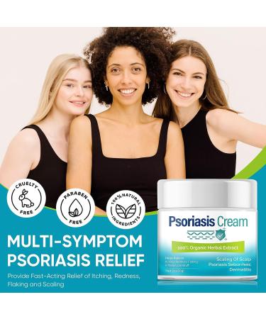 iTecFreely Psoriasis Cream: Fast & Effective Scalp Treatment for Dry Scalp, Dandruff & Eczema - Face and Body Relief - Buy Online on GoSupps.com