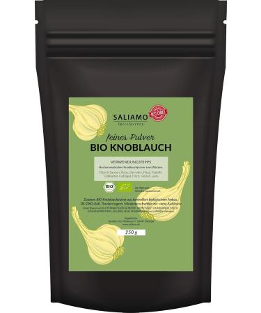 250g Organic Dried Garlic Powder | Additive-Free Full Aroma for Mediterranean Cuisine | Saliamo - Buy Online on GoSupps.com
