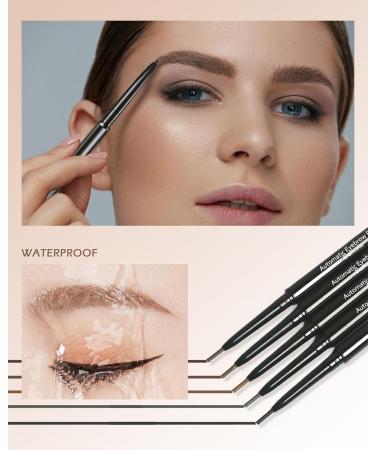Eyebrow Pencil Brown - 4 Pcs Professional Micro Brow Pencil Kit Longlasting Waterproof Eyebrow Makeup with Dual Ends Ultra-Fine Mechanical Pencil Christmas Gift Setfor Women - 05 05# Brown - Buy Online on GoSupps.com