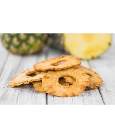 Jeske Sports Supplies Tasty Pott Pineapple rings dried without additives dried fruit pineapple snack dried fruit in bag 1000 g - Buy Online on GoSupps.com