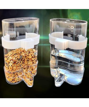 Automatic Bird Feed & Water Dispenser - 2 Piece Parrot Feeding Set | Warge Woods - Buy Online on GoSupps.com