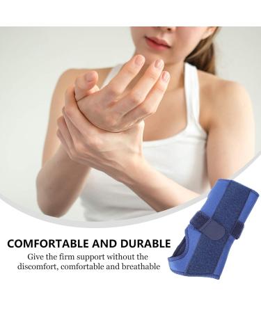 Buy Finger & Thumb Wrist Support Strap - Carpal Tunnel Brace - Adjustable Night Support - Fitness Fabric Brace - Blue for Left Hand - Buy Online on GoSupps.com