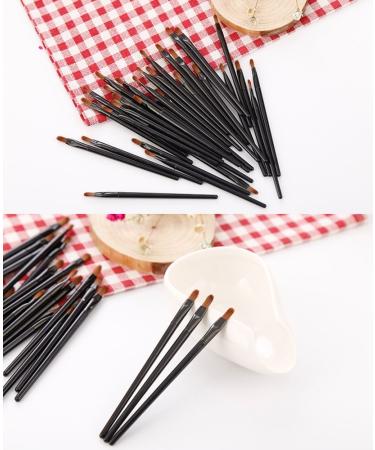 50-Piece Lip Brush Set - Pro Multifunctional Makeup Brushes for Lipstick and Gloss Application in Black - Buy Online on GoSupps.com
