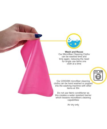 Ed Hicks 16 Premium Microfiber Cleaning Cloths for Glasses & Screens - 7x7 Large Pack with Storage Pouch - Buy Online on GoSupps.com