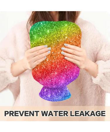Buy Rainbow Glitter Star Galaxy Hot Water Bottle 2L - Ideal for Cramps & Pain Relief | Hot/Cold Compress for All Ages - Buy Online on GoSupps.com