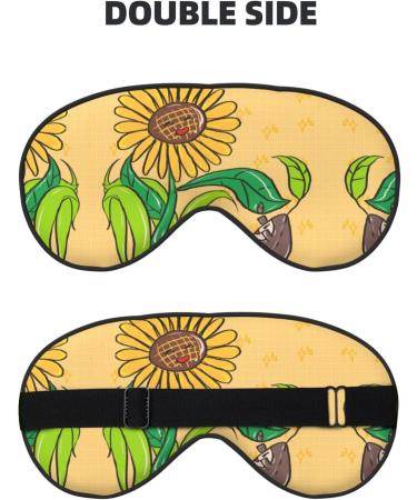 Sunflower Seeds Eye Mask | Soft Adjustable & Comfortable Sleeping Mask for Men & Women - Buy Online on GoSupps.com