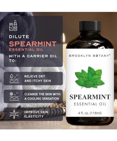 Brooklyn Botany Grapefruit & Spearmint Essential Oils 4 Fl Oz (Pack of 2) 100% Pure & Natural Uplifting & Cooling Aromatherapy Blend - Buy Online on GoSupps.com